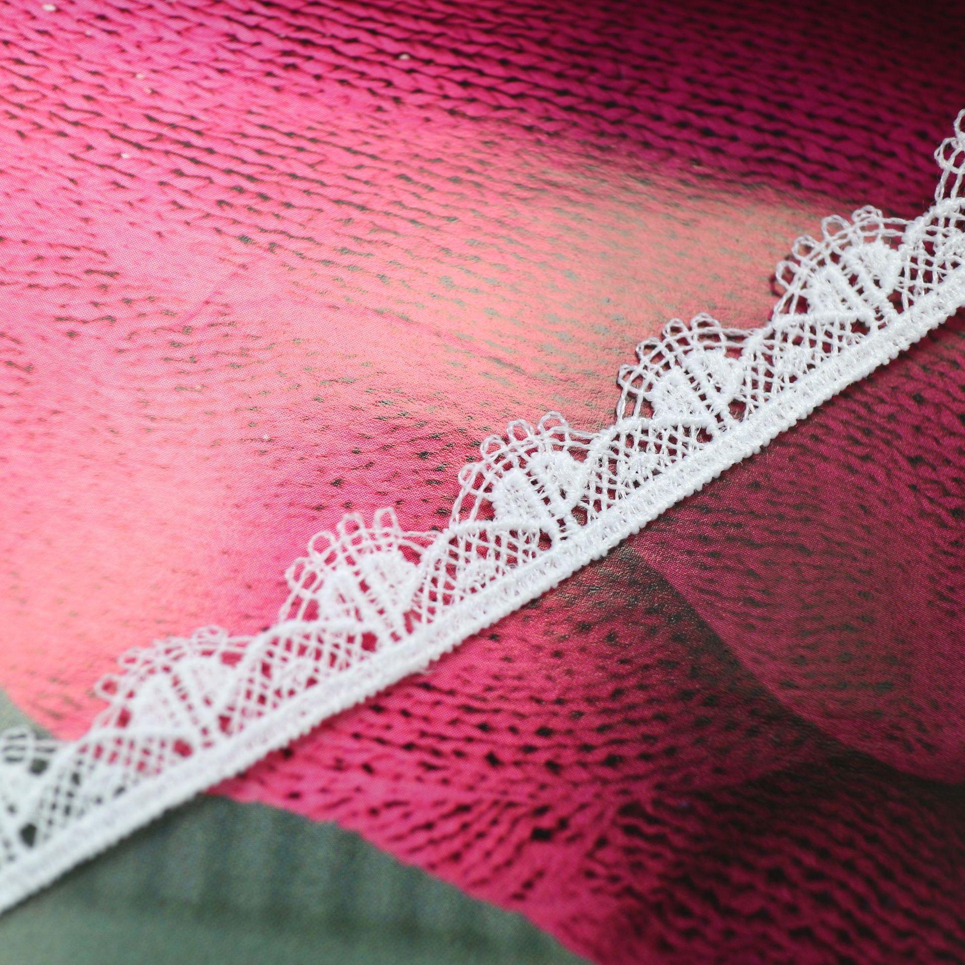 Аксессуары для одежды Новое Молочный шелк Кружевная вышивка, Кружевная вышивка Много белого Трехмерное кружево GJ40708