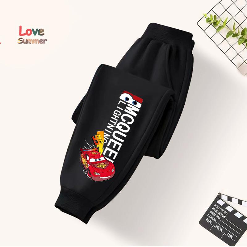 Boy's Pants Kids Trousers Cars Lightning McQueen Pants for Children Sweatpants Unisex Casual Spring Autumn Kids Clothes 4 To 14Years