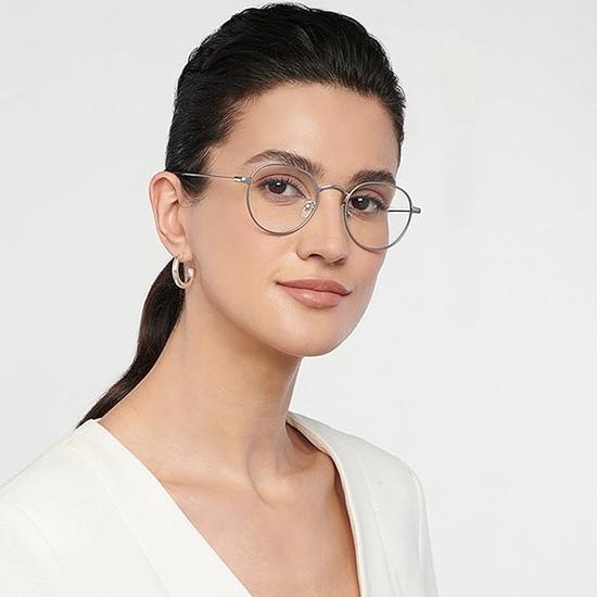 LENSKART BLU | Blaulichtfilter- und blendfreie Computerbrille | Runder Vollrand | Für Damen und Herren | Klein | LB E14131