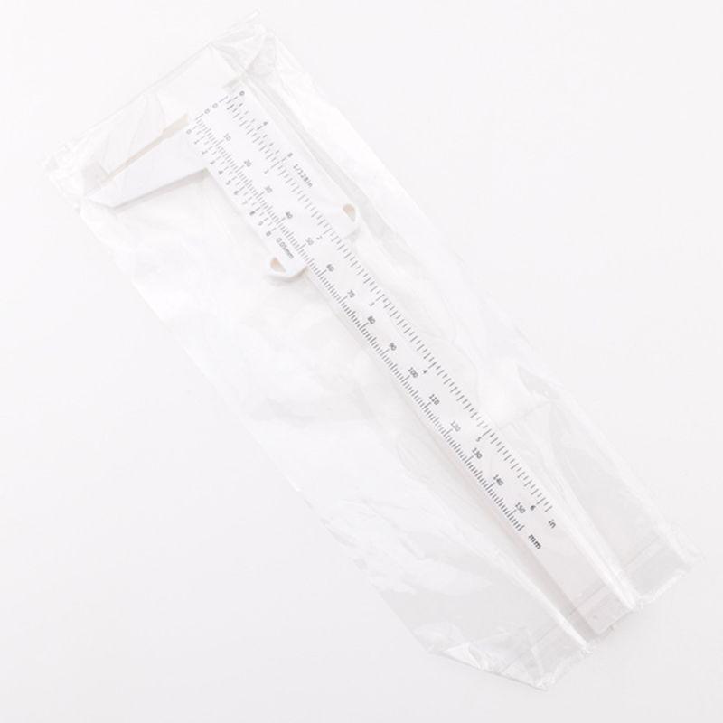 Vernier Caliper with Clear Black Marking 150mm Plumbing Model Making Measure Tool Plastic for Woodworking Metalworking