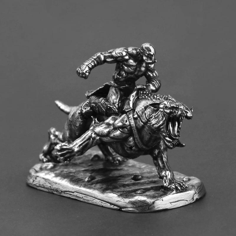 Orc Warrior Knight Soldier Action Figures Metal Model Boys Gifts Board Game Piece Miniature Ornament Accessorie Finished Product