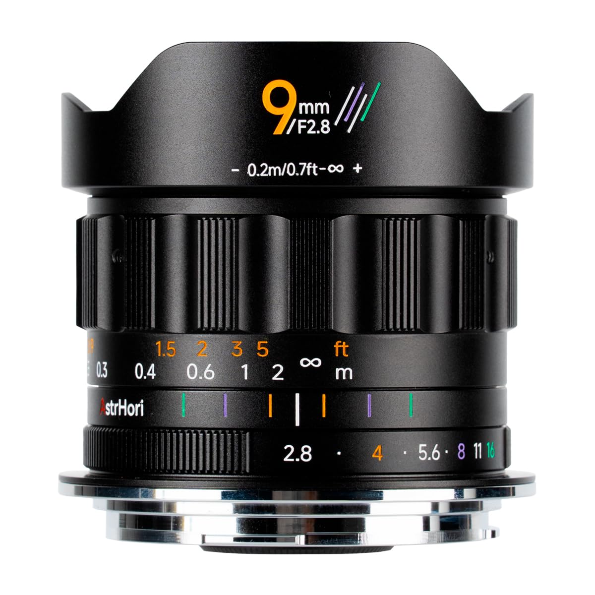 

AstrHori 9мм Угол RF Крепление Canon RF Совместимый Одинарный Фокус MF Черный F2.8 Сверхширокоугольный APS-C (Ручная фокусировка) (2 года гарантии) чёрный