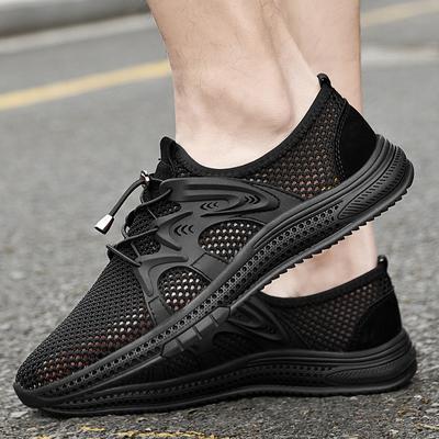 Scarpe Casual da Uomo Traspiranti Scarpe da Uomo in Rete Traspiranti Mocassini alla Moda Scarpe da Ginnastica Estive Leggere Scarpe Basse con Lacci Traforate