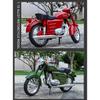 1/10 JAWA 250 Alloy Classic Retro Motorcycle Model Diecast Metal Street Motorcycle Model Simulation Sound and Light Kid Toy Gift