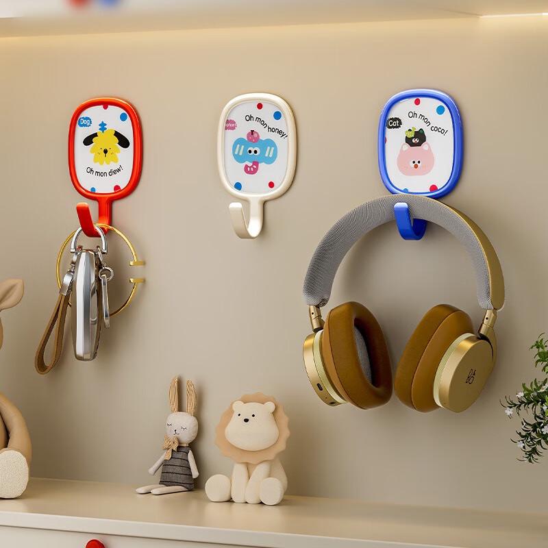 Fumid Colorful No-Drill Adhesive Hooks - 18 Pack