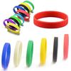 New 5 Colors Sport Silicone Rubber Bracelet Rubber Wristband Men And Women  Random Color
