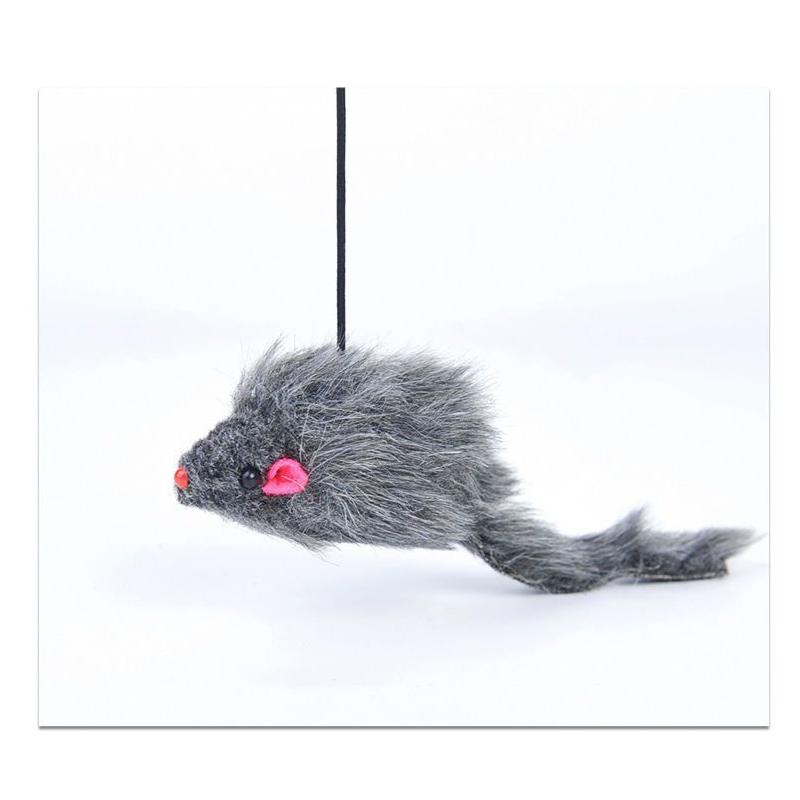 Pet Mouse Toy Interactive Cat Toy Hanging Indoor Door Retractable Toys Cat Scratch Rope Funny Cats Feather Stick Pet Supplies