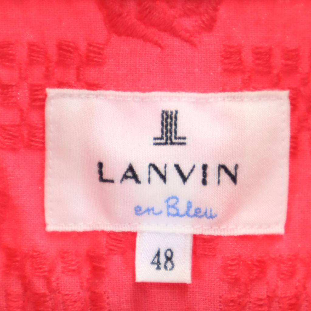 LANVIN en Bleu made in Japan Overall handle Long sleeve shirt 48 Red Men's Used