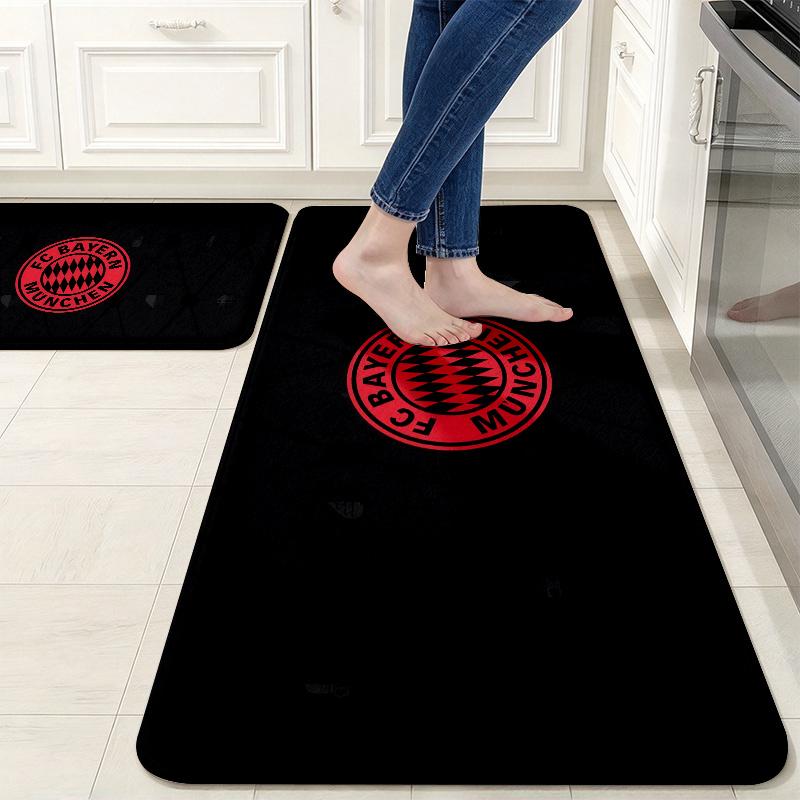 Bayern Munich2 Flannel Kitchen Mat Christmas Soft Area Rug Non Slip Floor Carpet Home Decoration