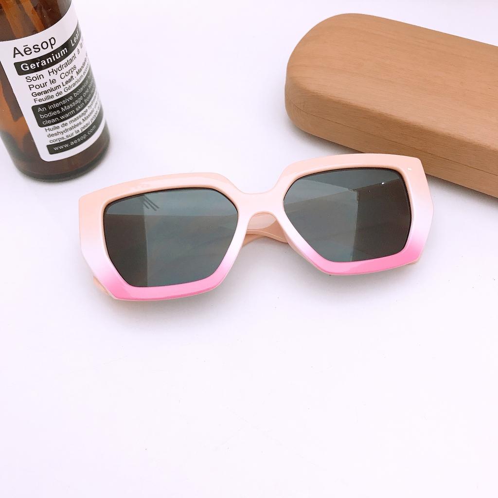 Wind Children'S Retro Box Super Cool Gradual Change Color Sunglasses Trendy Boys And Girls Street Sunshade Sunglasses