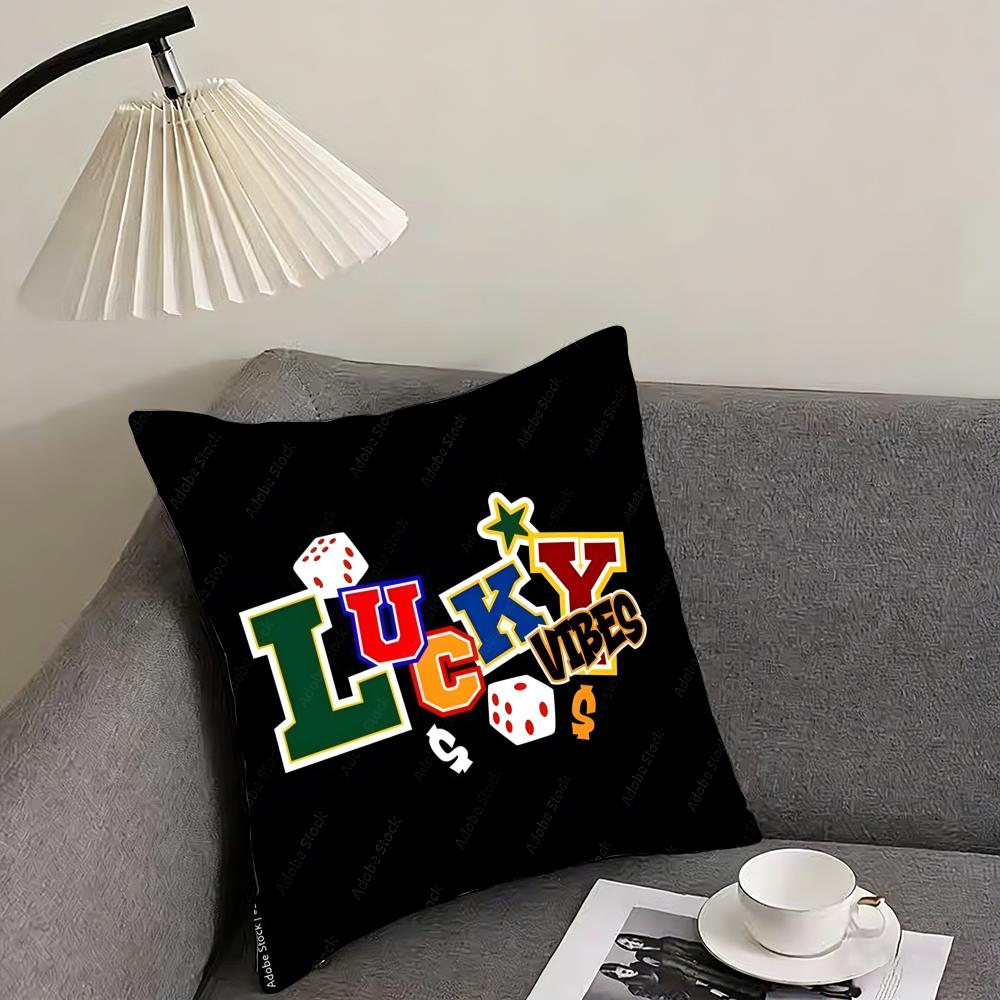 Monopoly Cushion Cover Reversible Plush Pillow Cover – For car, sofa, bedroom, perfect as a gift.