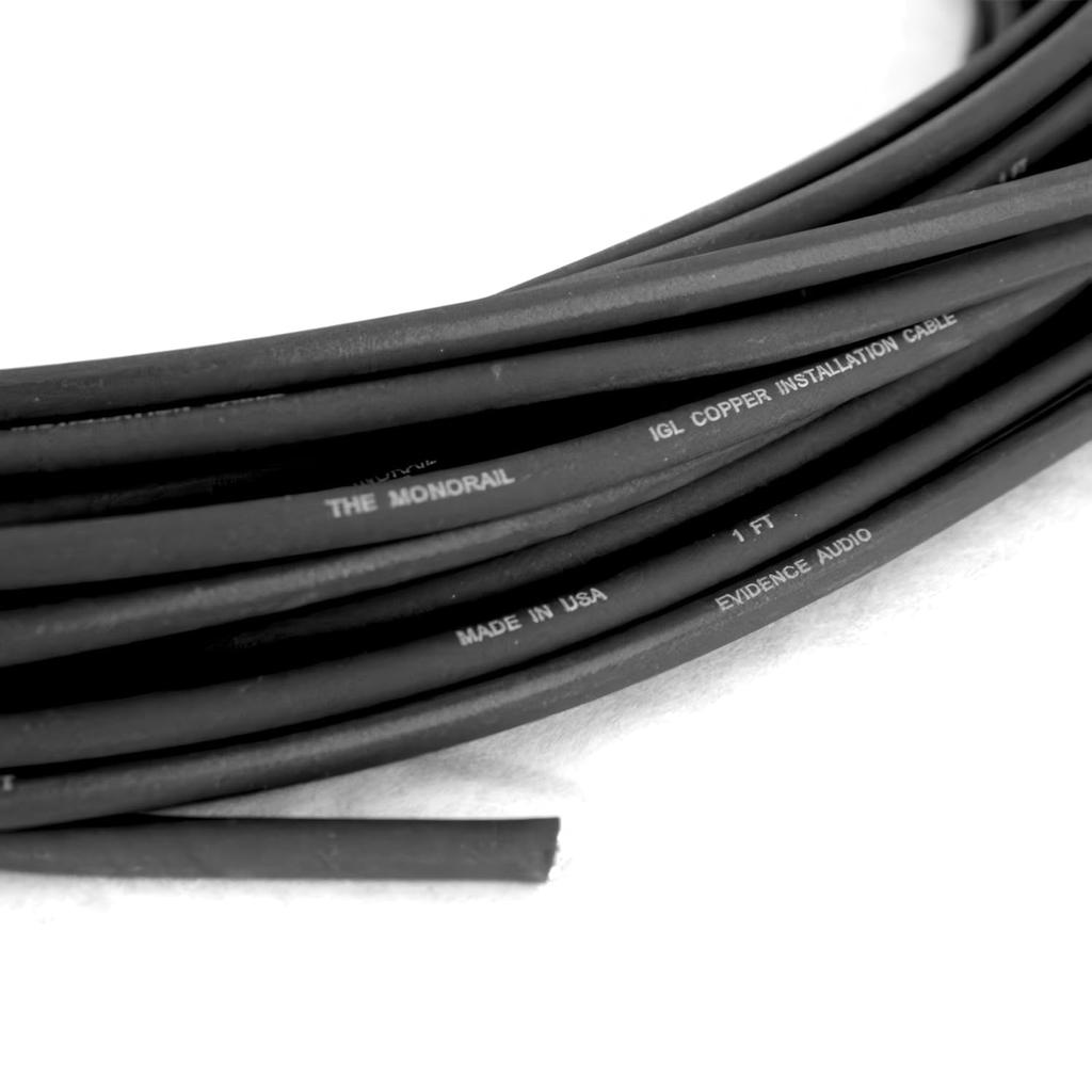Evidence Audio Monorail 20ft Graphite Black Cable