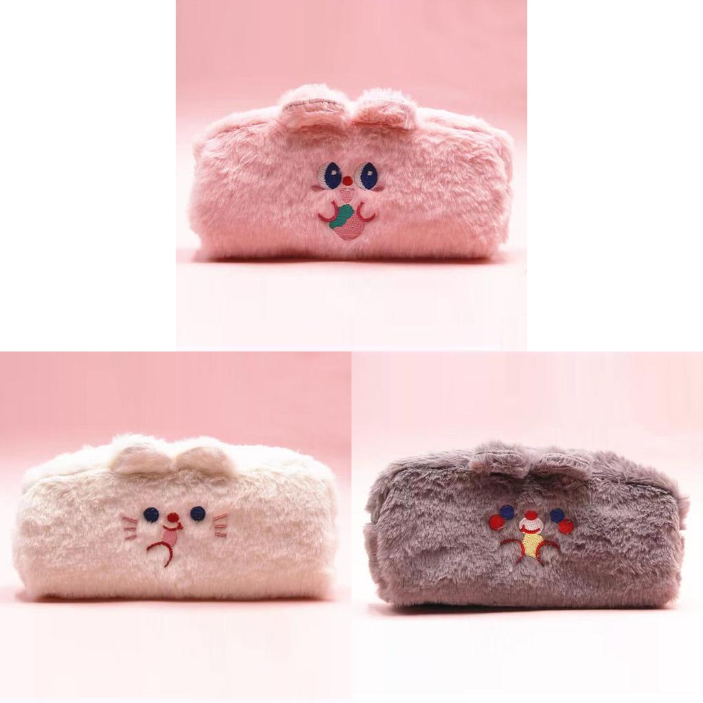 Pupu Bear Plush Pencil Case With Large Capacity For Students And Kids