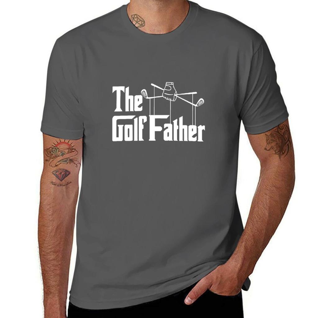 The Golf Father - Funny Golfer Product Gift for Dad T-Shirt Cotton T Shirts High Quality T Shirts for Man Cotton Funny T-Shirt