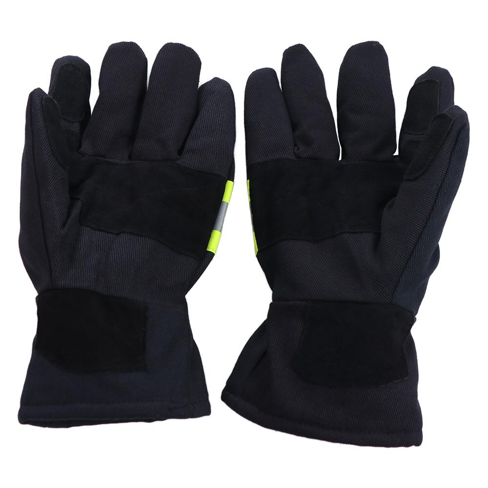 Gants de pompier ignifuges Gants résistants à la chaleur Ignifuges Gants résistants à la chaleur pour soudage Sangle réfléchissante imperméable Gants anti-feu