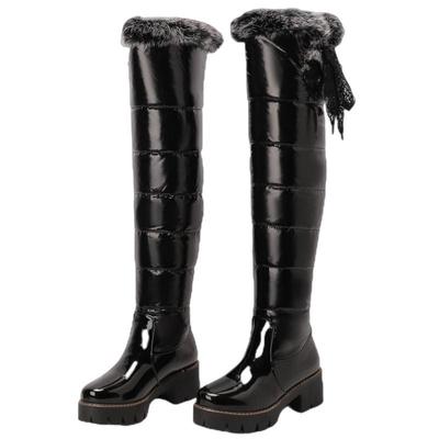 Waterproof Warm High Snow Boots Women 2024 Winter Shoes Over the Knee High Boots Ladies Fashion Warm Fur Plush Long Boot Female