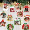 Hanging Christmas Tree Pendent Family Photo Frame Christmas Tree Decorations New Year Xmas Window Display Ornament Supplies