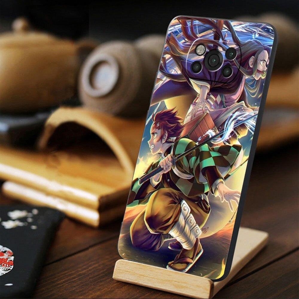 

Для Xiaomi POCO MI 11 lite F3 10T M4 Pro 5G X3 NFC 11T F4 GT X4 M3 9T Celular чехол модный убийца демонов Kimetsu No Yaiba MI Note 10