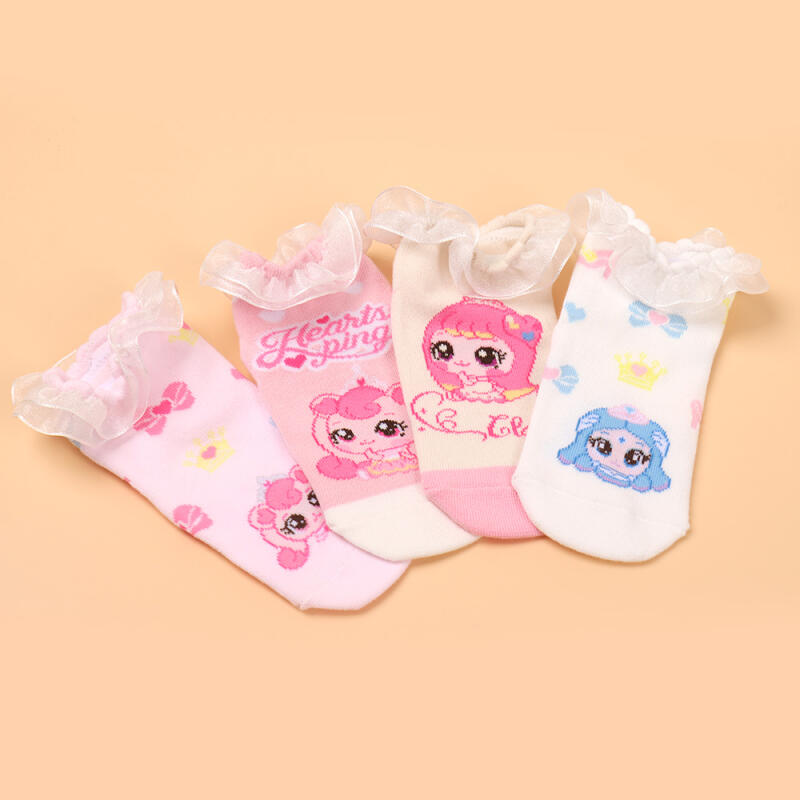 Catch! Tiniping Princess Lace Short Socks 4-Piece Set