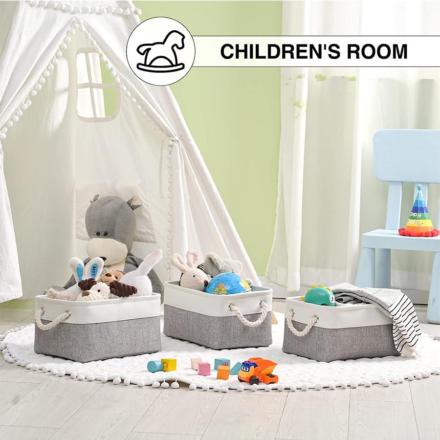 Foldable Fabric Storage Bin - Breathable Organizer for Laundry, Toys & Clothes, Space-Saving Home Basket