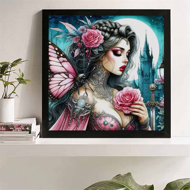 

New Arrival 5D DIY Full Circle Diamond Painting Comic Queen Embroidery Cross Stitch Home Decor Gift 20x20cm