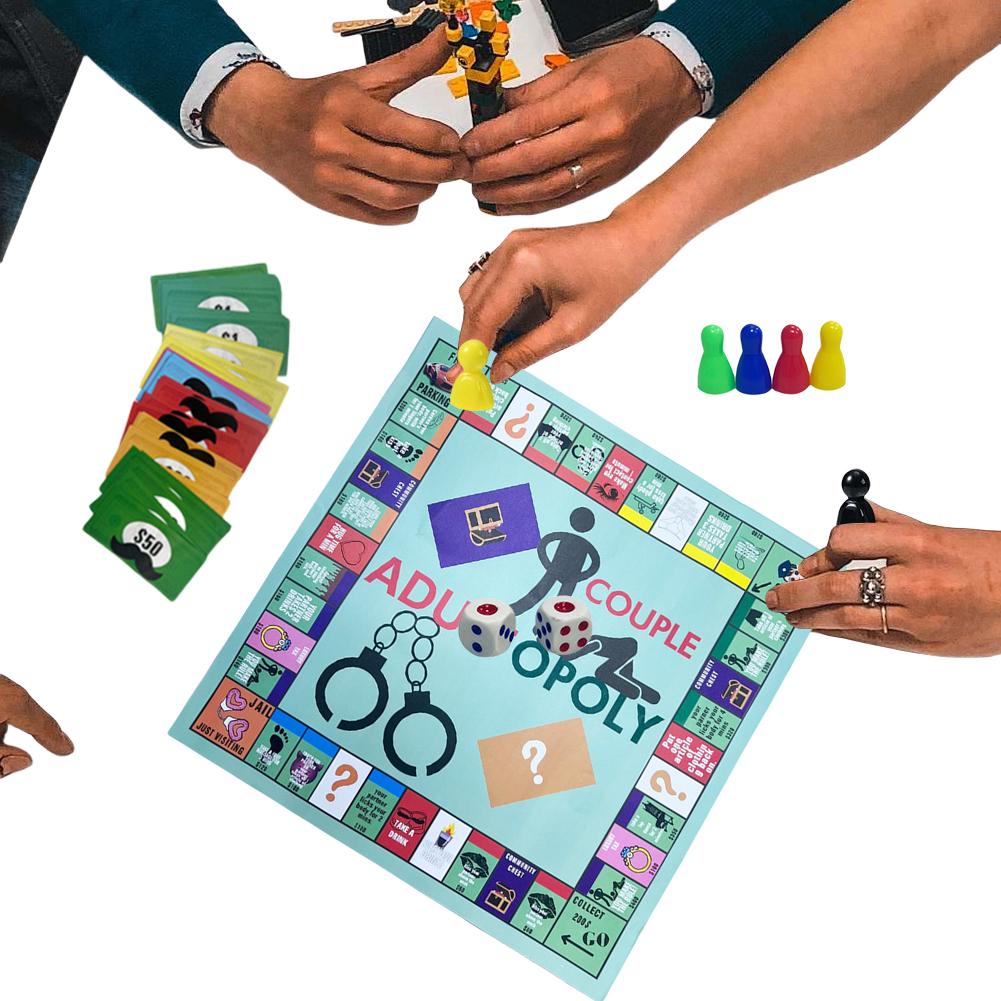 Couple Board Game Date Night Couple Game Interactive Relationship Card 2 Player Monopoly Games Board Valentines Gift for Him Her