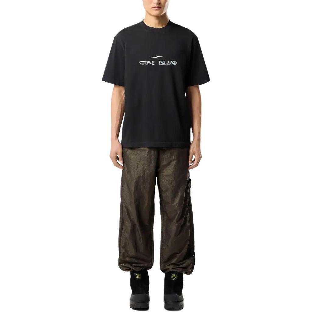 STONE ISLAND T-shirt Unisex a Maniche Corte con Girocollo e Logo Stampato sul Davanti, Collezione SS26 Anno del Cavallo, Top L1S452100001S0115-V0070