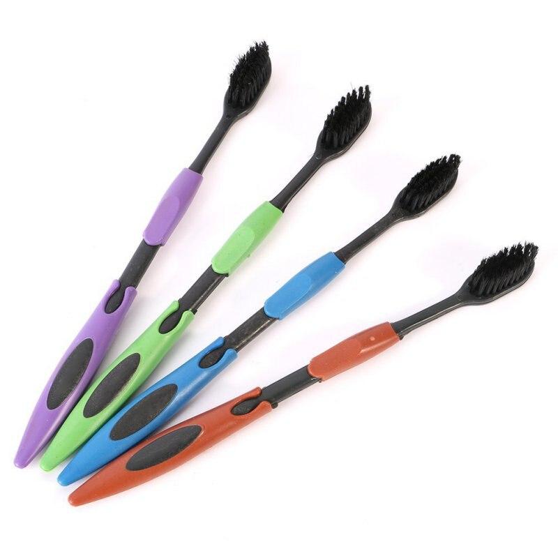 4Pcs/set Adults Soft Bristled Wide Toothbrush Cleaning Home Toothbrush for Couples Manual Toothbrush Accessories Simple Gingival