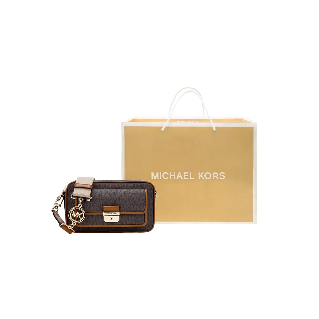 MICHAEL KORS Leather Camera Bag, Commute Bag, Crossbody Bag Medium Women's Brown 32F1G2BC2B-252