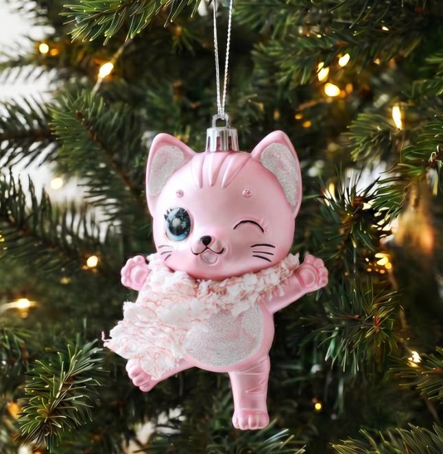 Assorted Christmas Tree Hanging Ornaments – Plastic Festive Decorations In Multiple Fun Styles (Santa, Snowman, Unicorn, Lollipop, Cake & More)