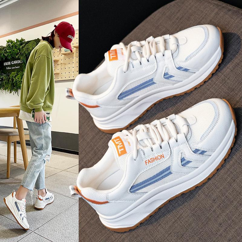 

Новые весенние туфли для папы Форрест Гамп, женские маленькие белые туфли из натуральной кожи, легкая женская обувь в корейском стиле для спорта и отдыха 36