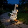 Waterproof Resin Solar Frog Lantern Solar Powered Solar Garden Statue LED Light Frog Figurine  Yard