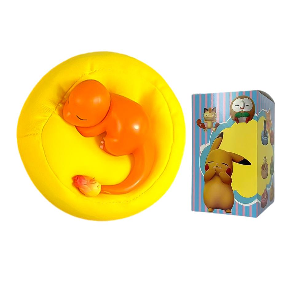 Toys 1-12pcs Pok É Mon Scale Ratio Model Figure 1-12 Pcs Pikachu Sleep Series Interior Hand Sleeping Position Gift Present for Sfriends