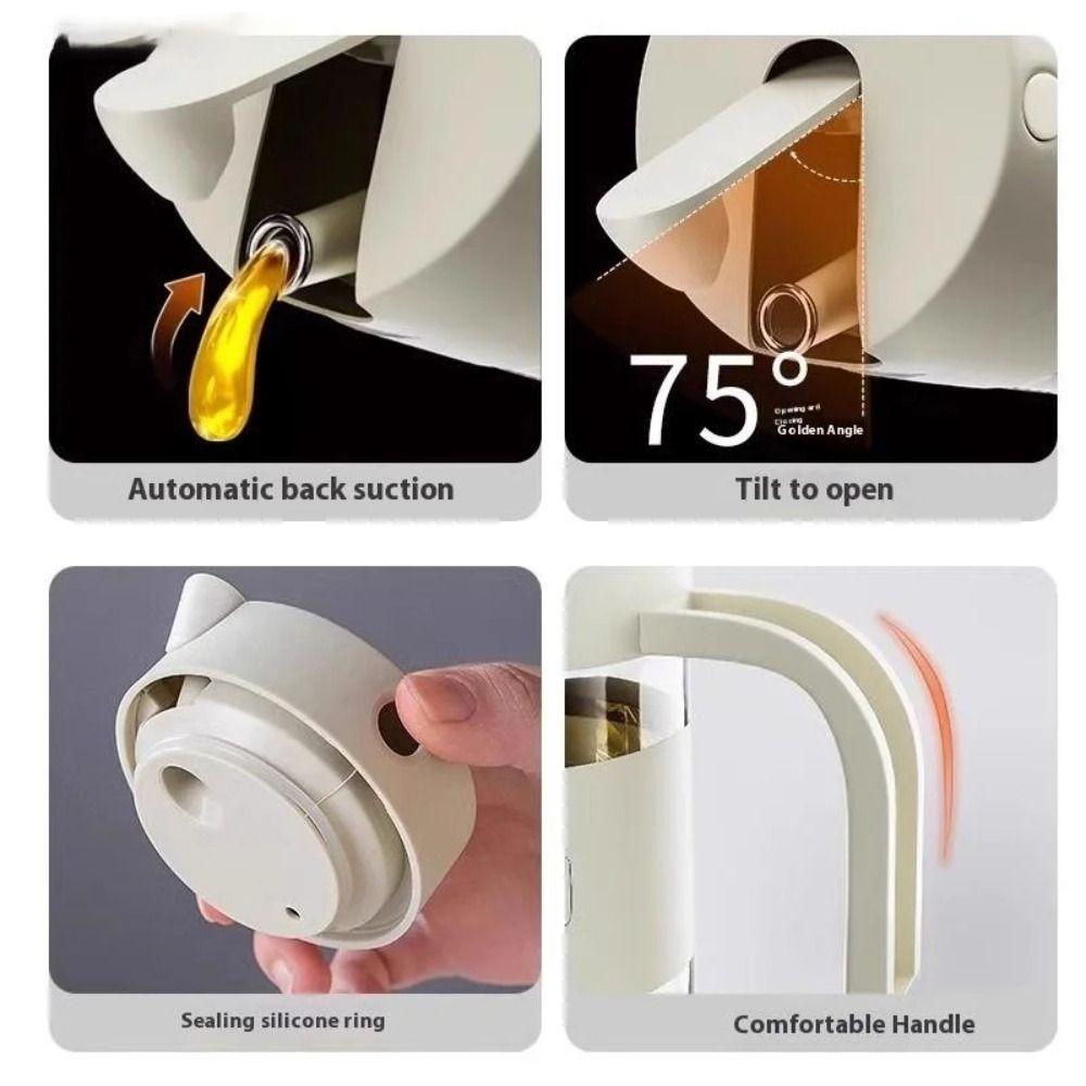 Dual-Use Vinegar Dispenser Drip-Free Oil Can Heat-Resistant Oil Dispenser  Cooking Oil