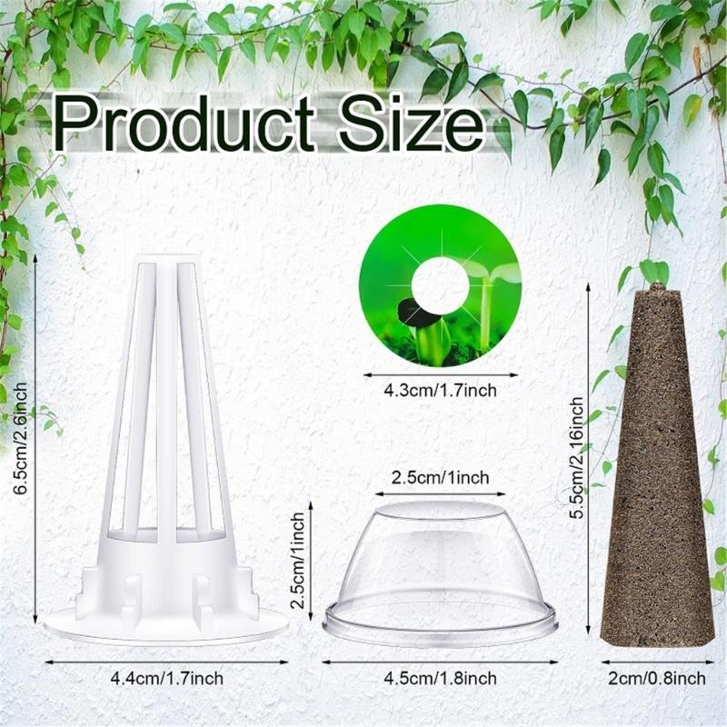 166pcs  Pods Kits Reusable Hydroponics Pods Set Indoor Hydroponics Growing System with Labels Grow Basket Growth Sponges