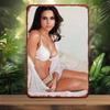 Vintage Sexy Lady Metal Wall Art Handmade Iron Plaque Bedroom Bar Garage Garden Outdoor Decor