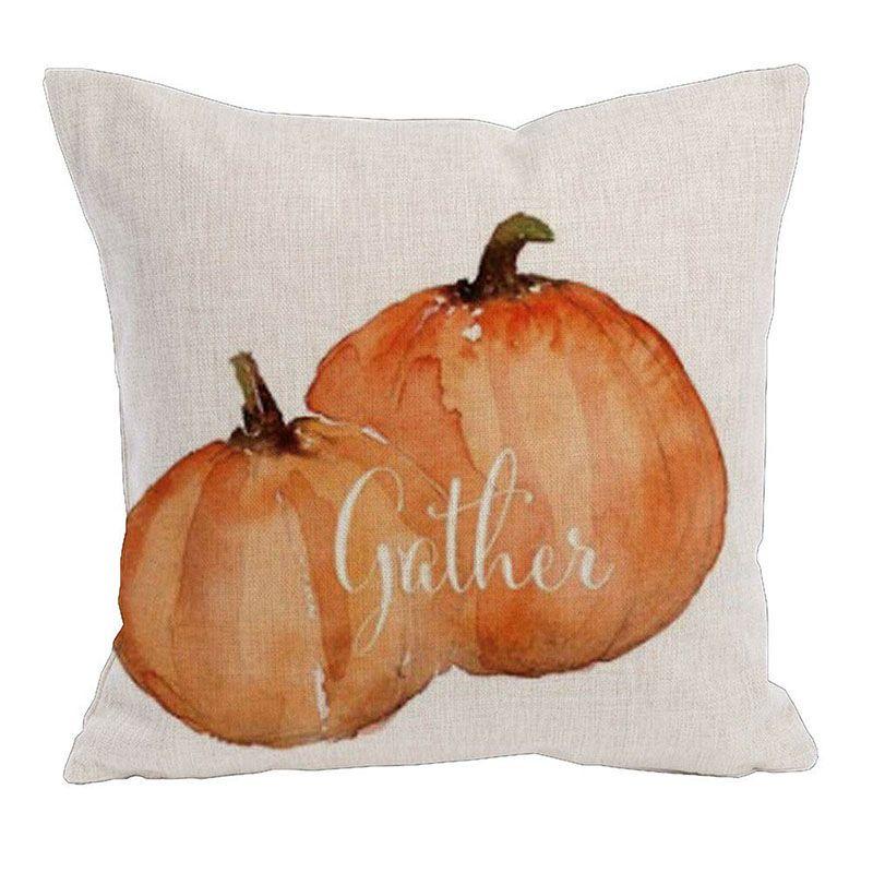 Wunderschöner Halloween-Kürbis-Kissenbezug mit elegantem verdecktem Reißverschluss