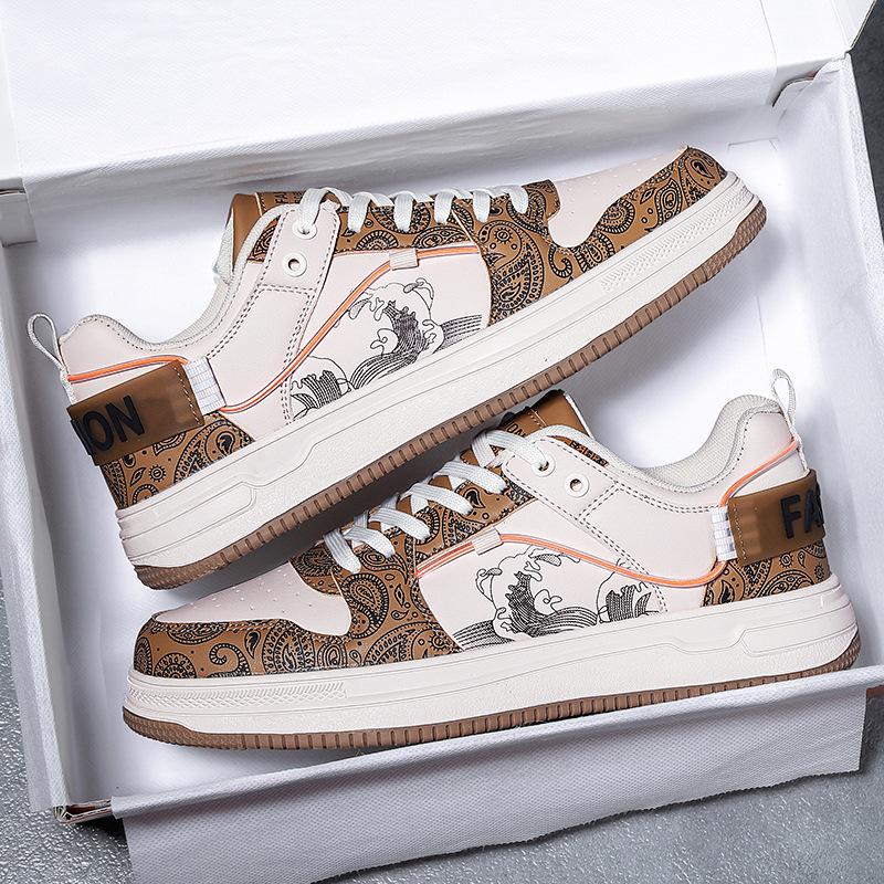 

Men s shoes 2025 spring new breathable sports board shoes Korean version trendy versatile shoes men s casual boys 2025 47