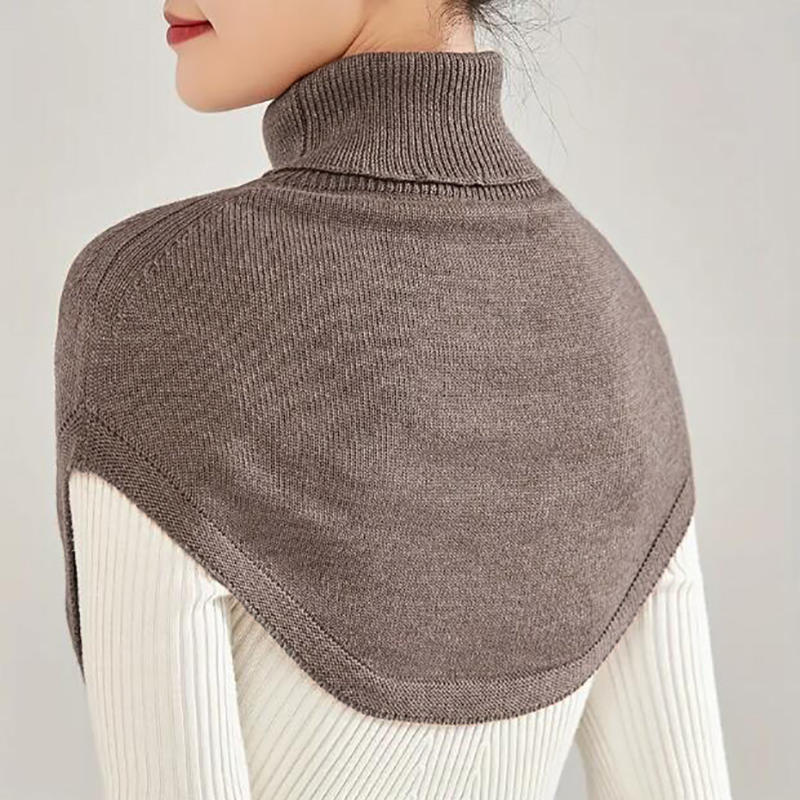 Winter Scarf Shawl For Women Knitted Fake Collar Scarfs For Women Neck Wrap Men Women Turtleneck Collar Scarf Knitted Elastic