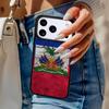 Haiti Haitian Flag soft Phone Case For iPhone 17 Air 14 15 13 12 Max Cover For Apple 14 15 16 16e 11 Pro Max Plus