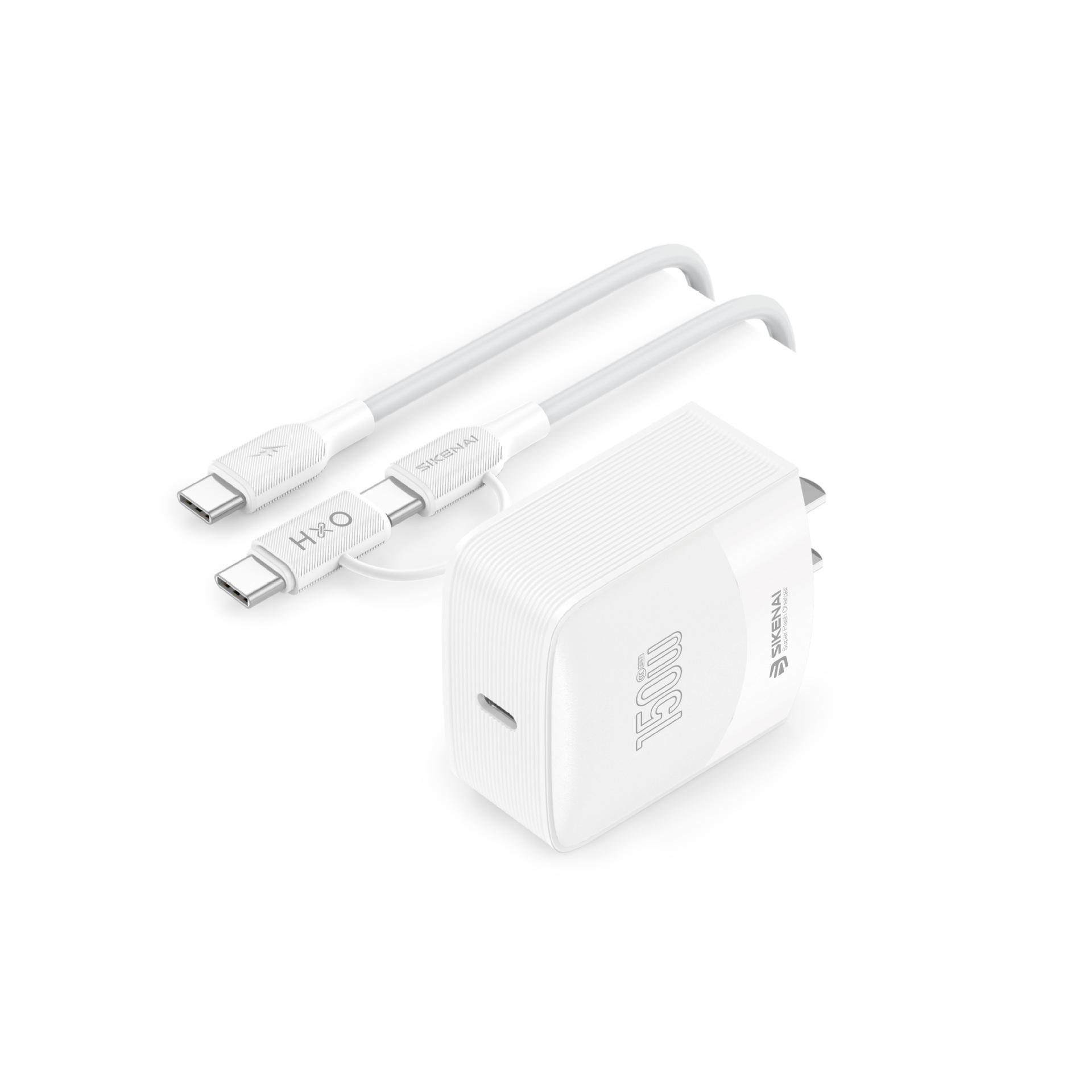 

SKN PD-25 T Dual USB-C 150W Fast Charger for Vivo and Honor, All Protocols Compatible