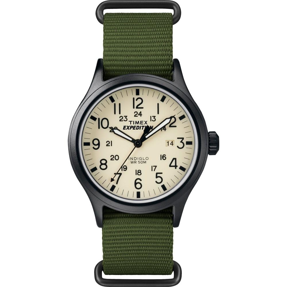 Timex Men's Expedition Scout 40 Watch in Green/Black/Cream