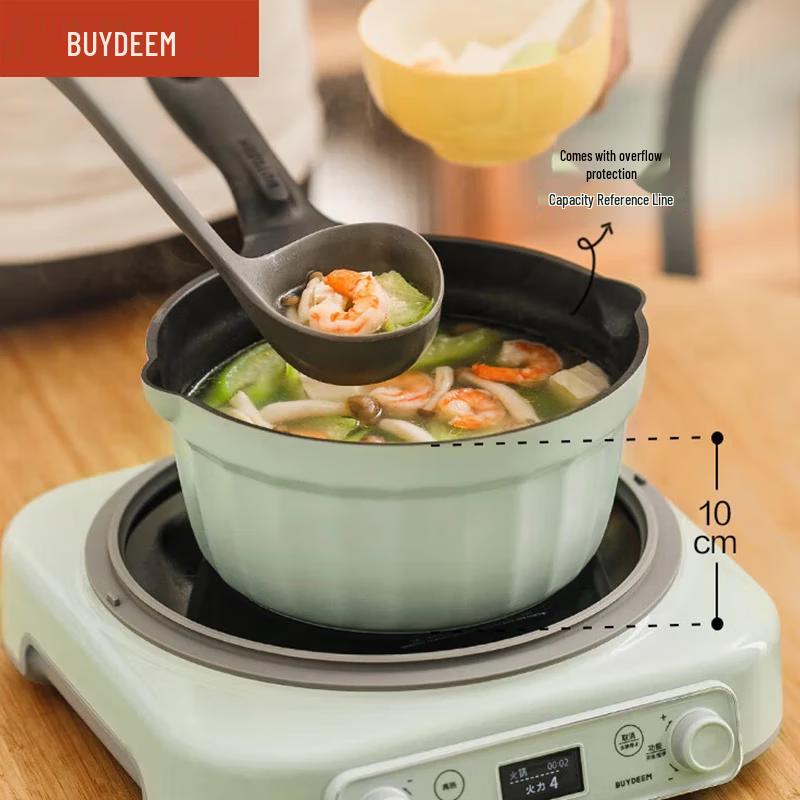 Buydeem 20cm SUS304 Non-Stick Milk Pot