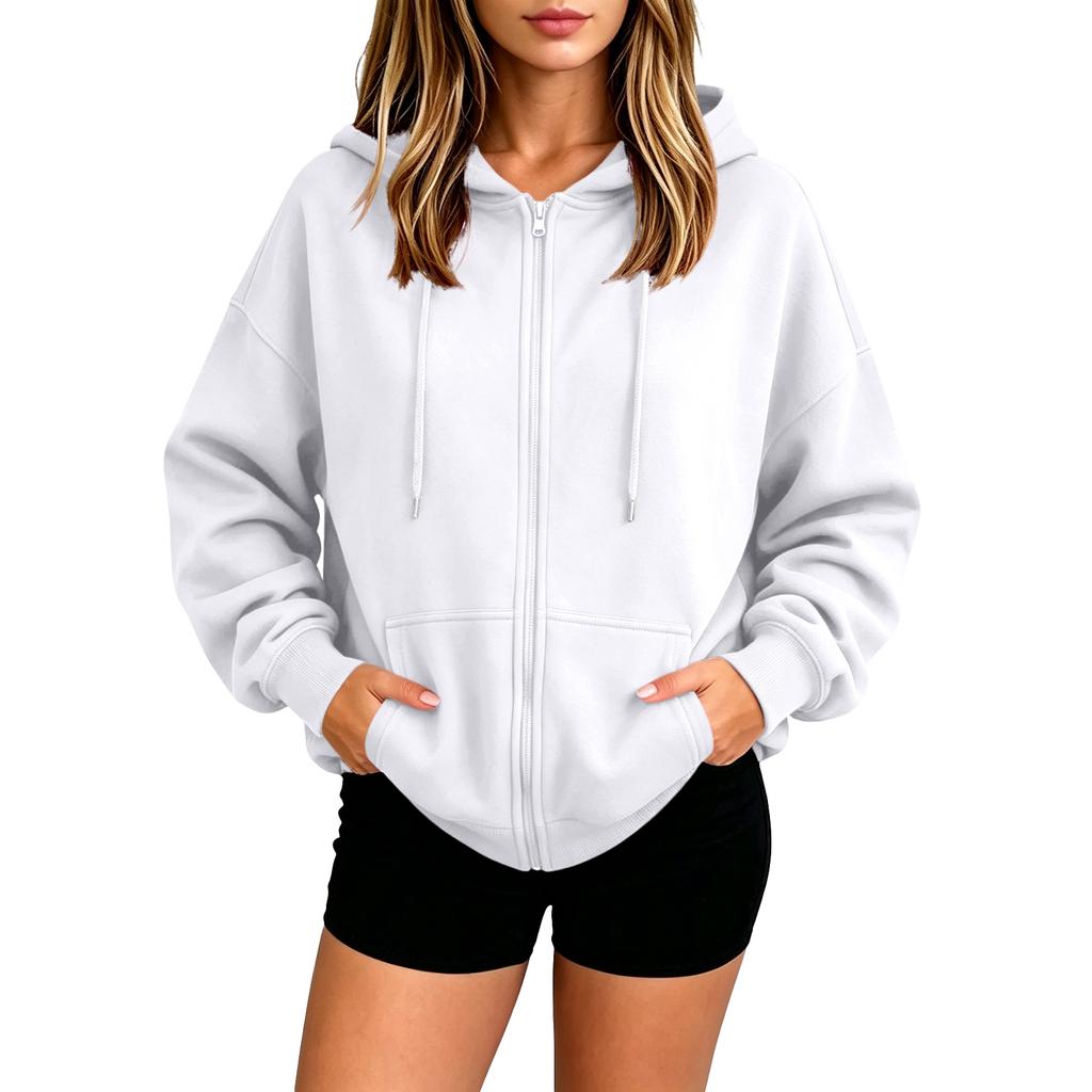 Women's Half Zip Pullover Hooded Sweatshirt for Fall Winter