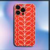 Multi Stem Orla Kiely Folio Phone Case For iPhone 16,15,14,13,12,11 Plus,Pro,Max,XR,XS,X,Plus,SE,Mini Transparent Soft Cover