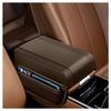 1x Brown Car Center Console Armrest Box Cover Pad Mat Protector Universal