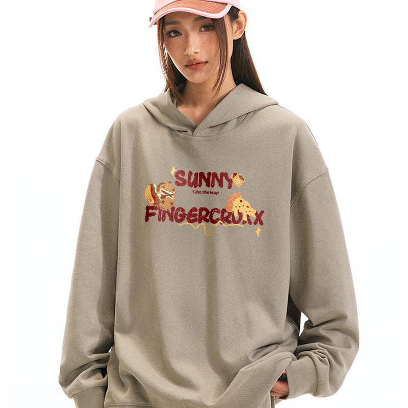 Fingercroxx Unisex Schweres Fleece Kapuzensweatshirt