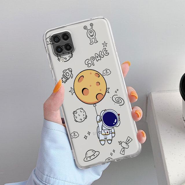 

Космонавты Космонавт Милый Прозрачный Чехол Для Samsung Galaxy A52 A12 A51 A32 A21s A71 A32 A22 50 A70 A31 A72 5G Чехол Для Телефона Samsung A71 5G