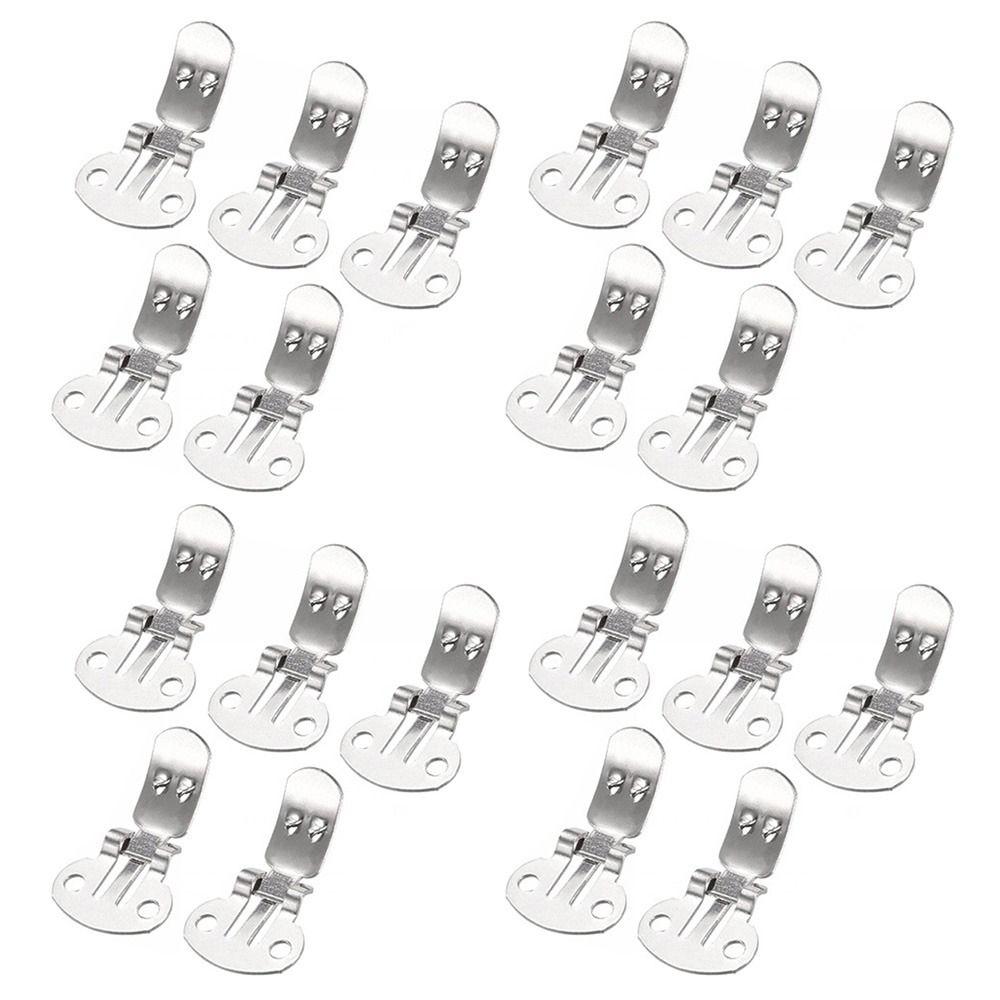 20Pcs/lot Practical Shoes Accessories Silver Shoe Buckles Shoes Ornament Holder Shoes Flower Clips Clamp