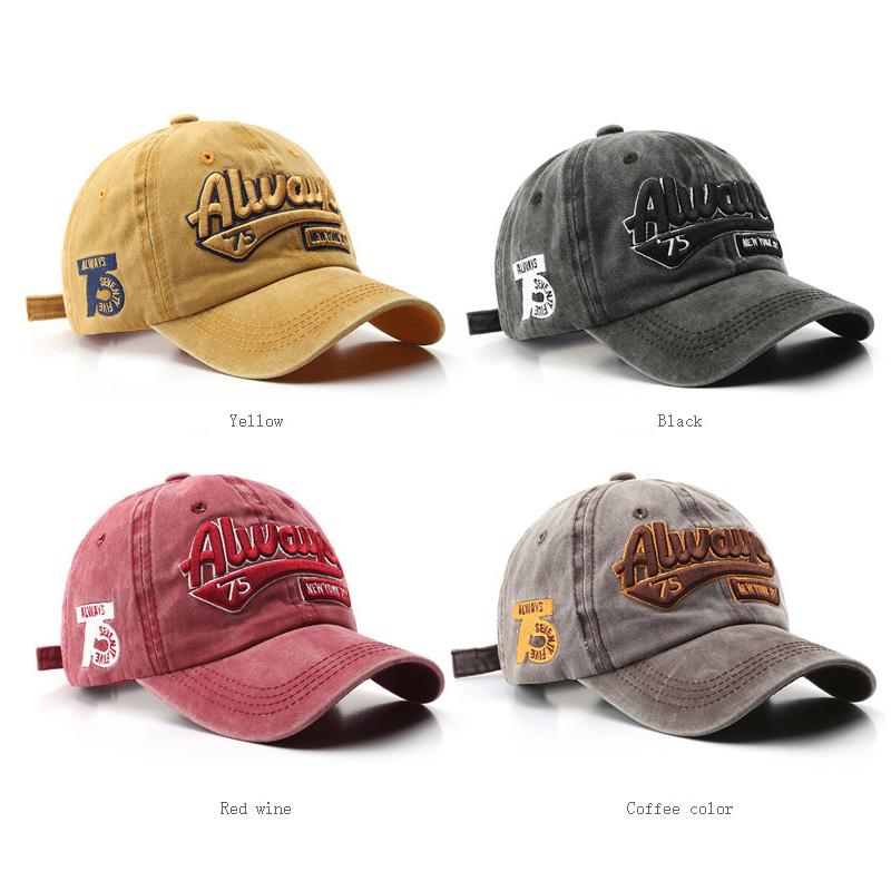 Washed Retro Baseball Cap Summer High-Quality Sun Hat for Men Women Outdoor Sports Breathable Cotton Fashion Adjustable Cap